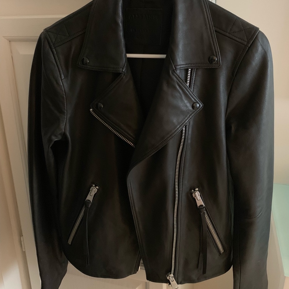ALL SAINTS leather jacket Size 8